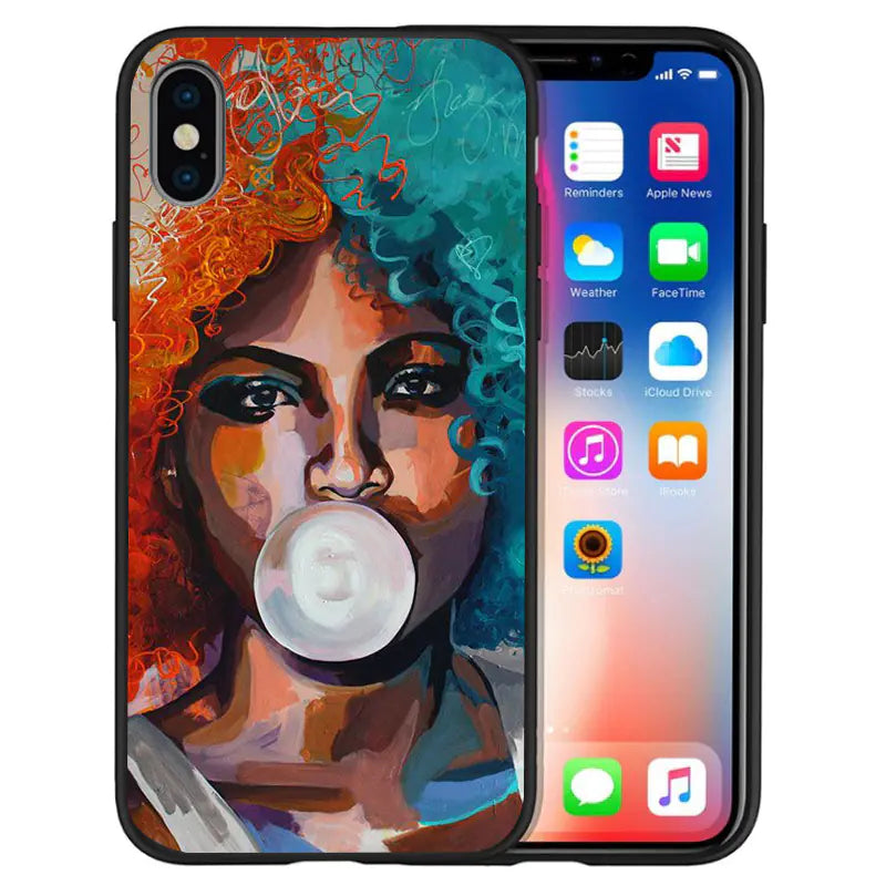 Fashion Afro Girls Melanin Queen Phone Cases